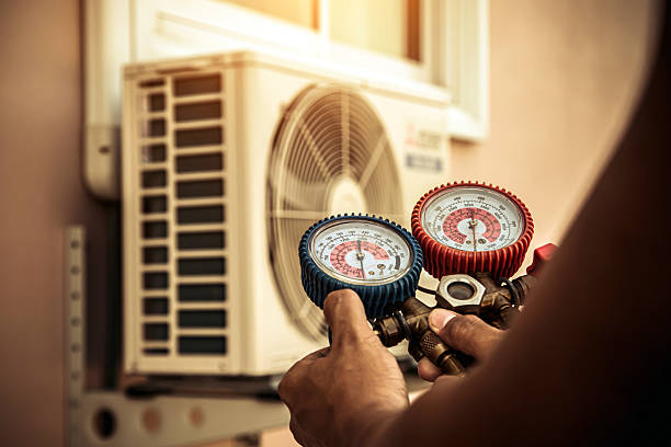 Professional Hvac technician working in Marstons Mills, MA